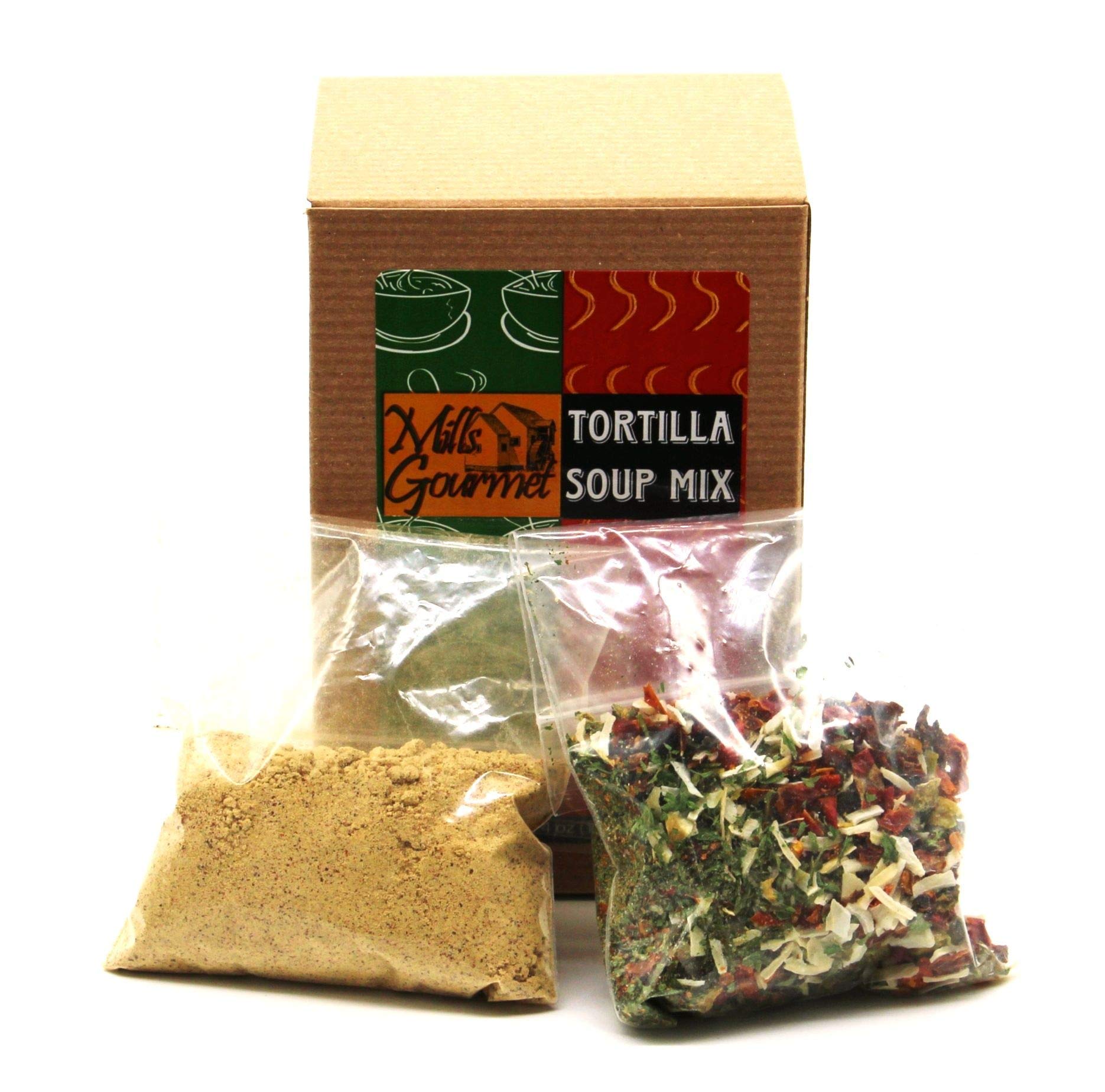 Mills GourmetTortilla Soup Mix | Made with Flavors of Tomatoes, Onions, Chicken, and Cumin | All Natural and Fresh Ingredients - 4 oz Box (113 g)