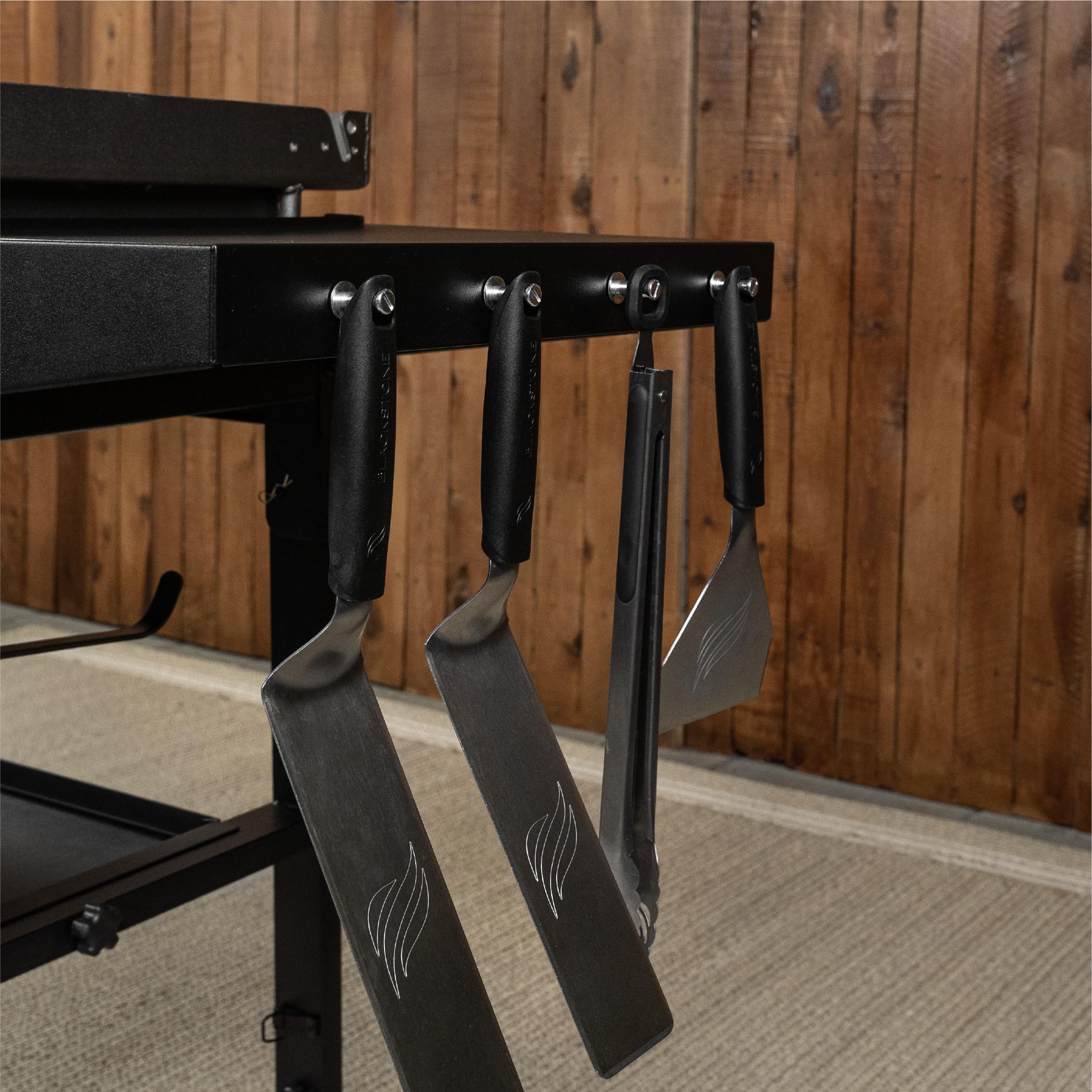 Blackstone 1554 36” Omnivore Griddle with Folding Side Shelves, Powder Coated Steel, Black