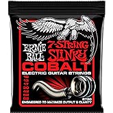 Ernie Ball 7-String Skinny Top Heavy Bottom Slinky Cobalt Electric Guitar Strings, 10-62 Gauge (P02730)