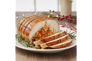 LOUISIANA CRAWFISH CO Turducken 5 lb Roll w/Choice of Stuffing. Frozen, Pre-Seasoned & Ready to Cook Holiday Dinner for 7-9. Boneless Turkey Stuffed w/Duck, Chicken & Dressing. Gourmet Cajun Turducken Poultry Roast