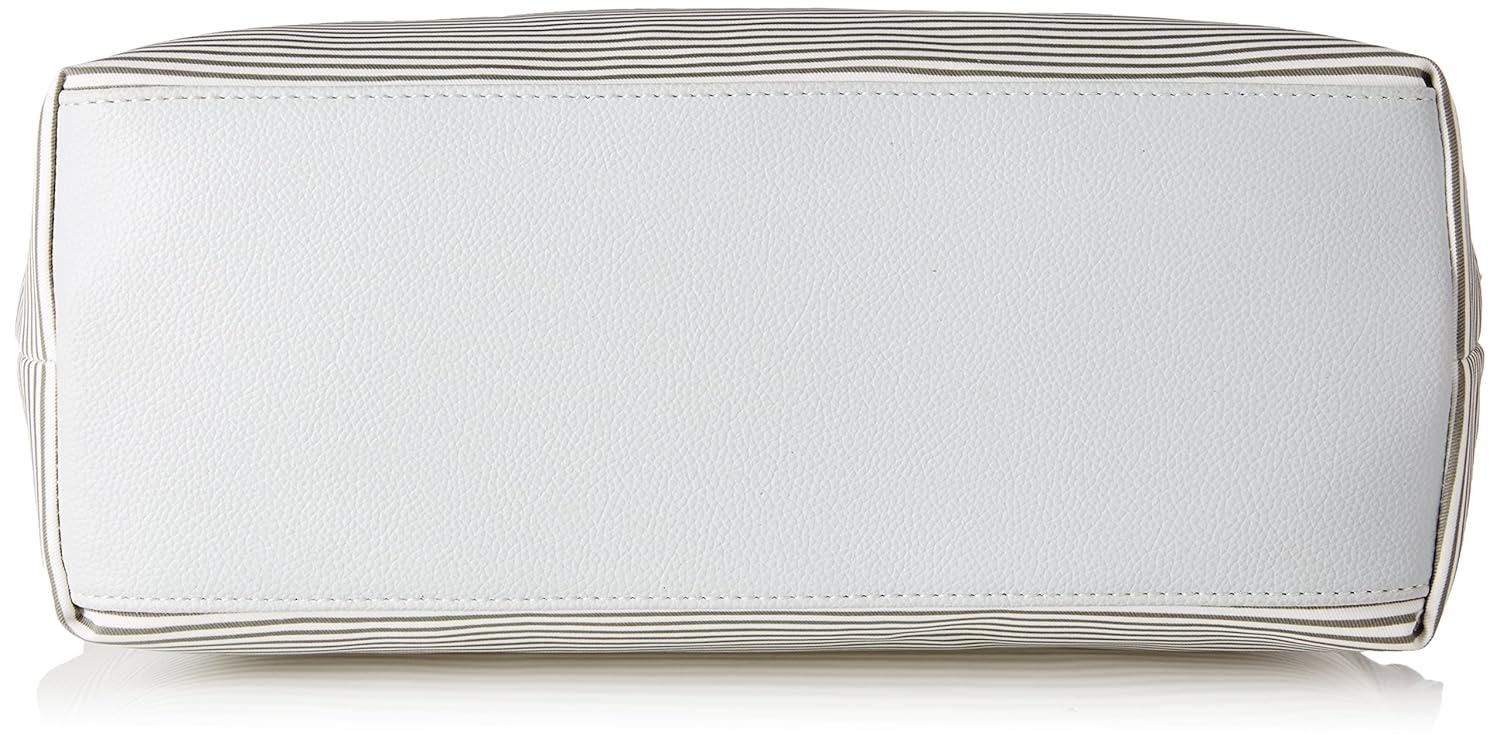 caprese eva women's tote bag (grey and white)