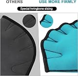 TAGVO Aquatic Gloves Webbed Swim Gloves Neoprene Resistance Waterproof view 4