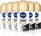 Nivea Black & White Invisible Silky Smooth Deodorant 6 x 50ml 300ml