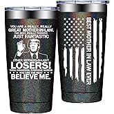 Grifarny Mother in Law gifts - Mothers Day, Christmas Birthday Gifts for Mother in Law - Best Mothers-in-laws Ever Tumbler Cup 20oz