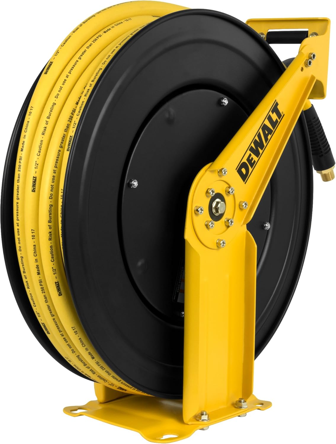 DeWalt DXCM024-0344 Double Arm Hose Reel with 1/2” x 50’ Premium Rubber Hose - - 