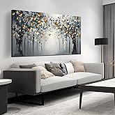 Butterfly Pictures Wall Art for Bedroom - Tree Art Wall Art for Living Room - Large Abstract Canvas Wall Decor for Office Size 29" x 59"