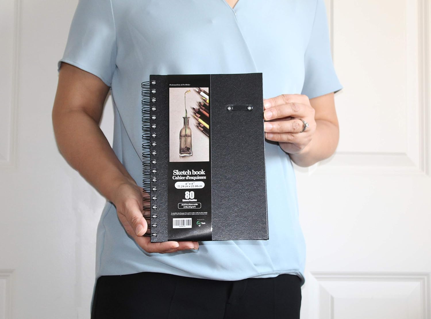 LYTek Hardcover Sketch Book,2 Pack 6"x9"Premium Sketchbook with Spiral Wire and Pencil Loop,Total 160 Sheets of Sketch Pad,Acid Free Drawing Paper, Perfect for Pen,Colored Pencil,Pastel and Graphite.: Arts, Crafts & Sewing