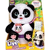 Little Live Pets My Baby Talking Panda ChuChu, Cuddly Panda Toy Plush with 50+ Sounds, Potty Dance, Kick, Feed, Kids Interactive Animal Toys Ages 4+