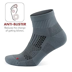 GoWith 2 Pairs Unisex Running Socks, Anti-Blister