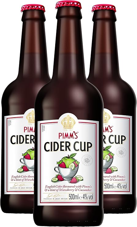 Pimms Cider Cup 8 X 500ml Bottles Amazon Co Uk Beer Wine Spirits