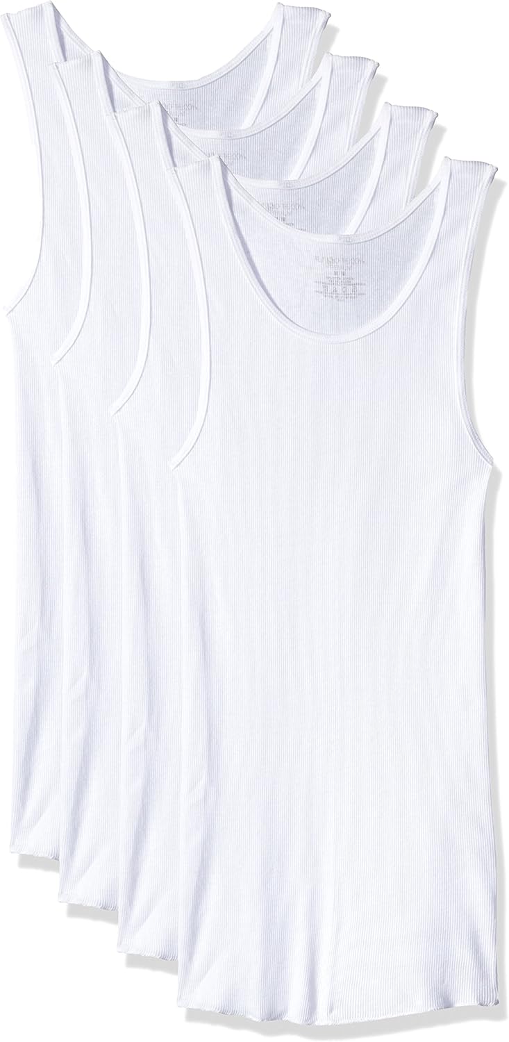 Fruit of the Loom Men's Premium A-Shirt (Pack of 4) White at  Men’s Clothing store