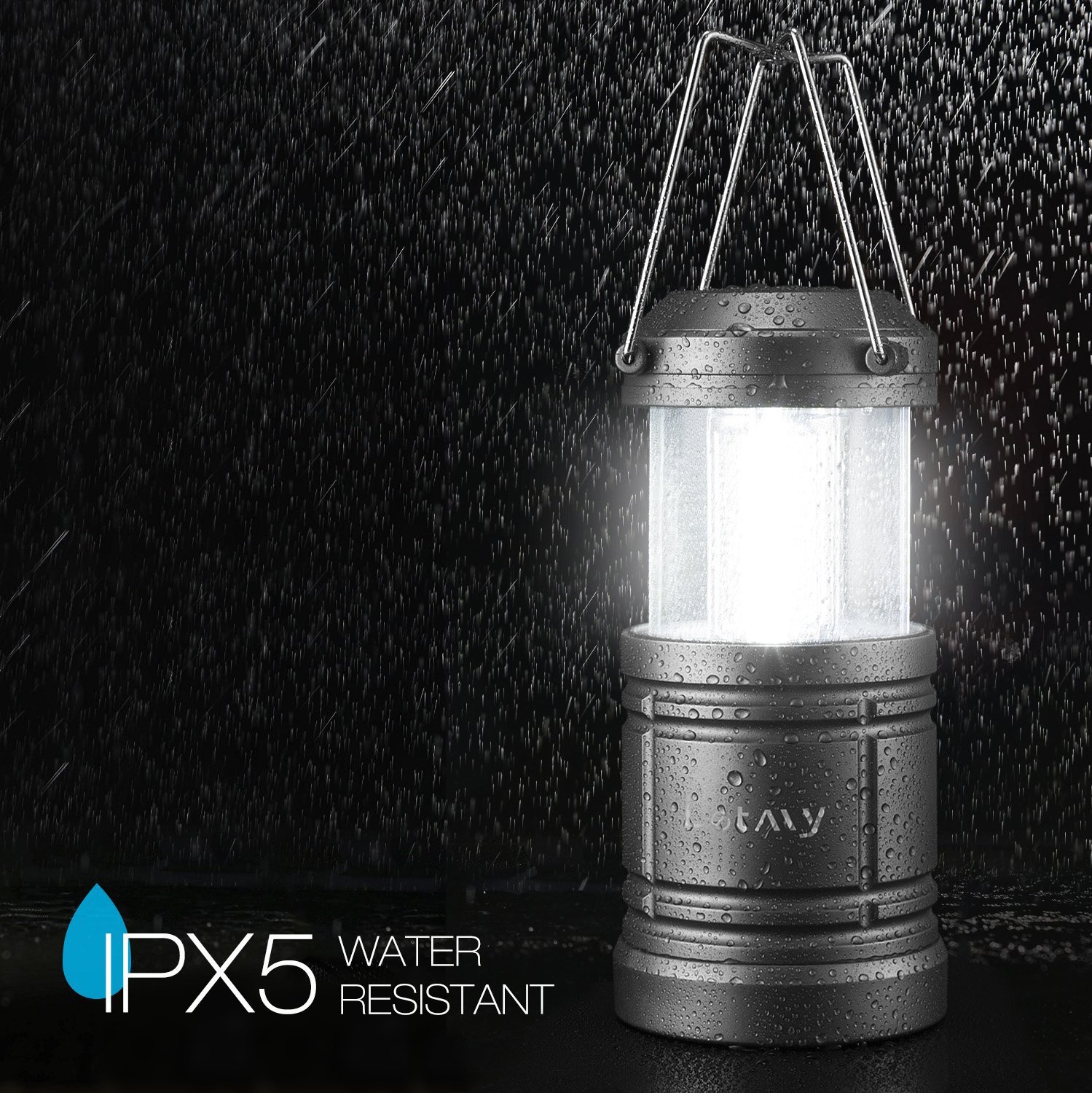 2PACK Lantern Flashlight with 6 AA Batteries Base 30 LED