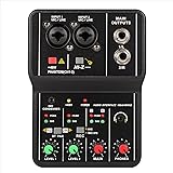 G-MARK Mini Audio Mixer 2 Channel With 48V Phantom