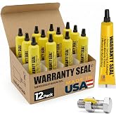 Sherco-Auto 12 Tubes Yellow Torque Seal - Tamper Proof Cross Check Repair &amp; Maintenance Warranty Torque Marker - 1.8 Oz Squeeze Tube Indicator for Bolts &amp; Fasteners - Made in USA