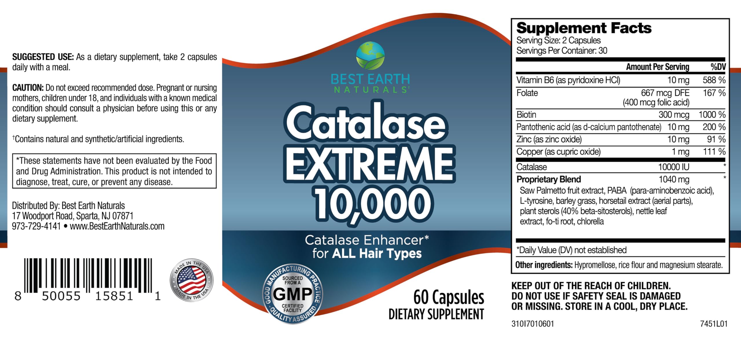 catalase 15,000 - 30 day supply – best earth... Mua Best Earth Naturals Catalase Extreme Supplement 10,000 with Saw ...