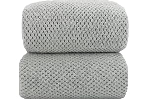 YTYC Towels,39x78 Inch Oversized Bath Sheets Towels for Adults Luxury Bath Towels Extra Large Sets for Bathroom Super Soft Highly Absorbent Microfiber Shower Towels 80% Polyester (Grey,2 Piece)