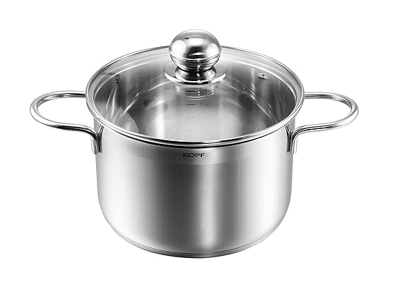 Kopf Induktion Kochtopf Josie, Ø 24 cm, Höhe 14,5 cm, 6 Liter, Edelstahl