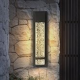 ASD LED 18" Bubble Glass Wall Light Fixture, Outdoor Dusk to Dawn Sconce | 3CCT, Waterproof, Photocell, ETL Listed | 12W 500L