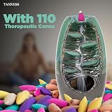 TANNESS Backflow Burner with 10 Incense Cones - Aromatherapy Decor view 4