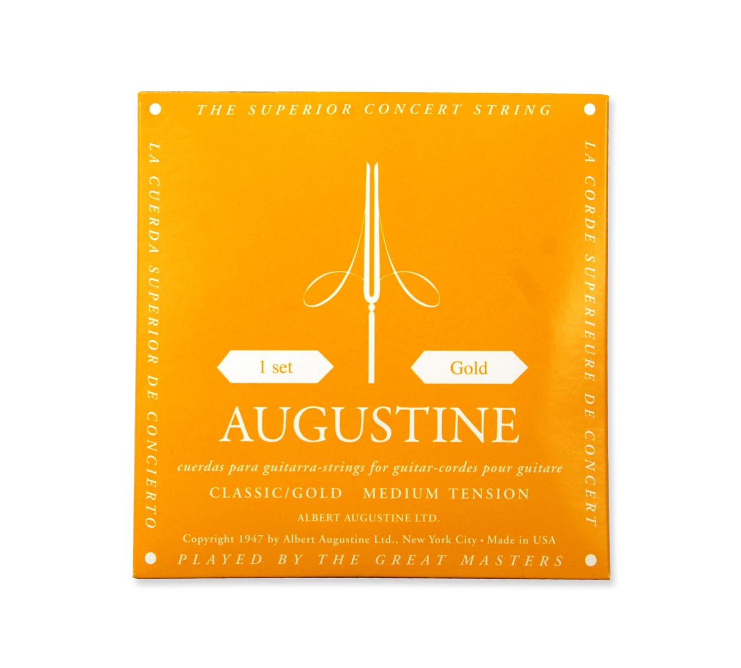 Augustine AUGGOLDSET Classic/Gold Nylon Classical Guitar Strings