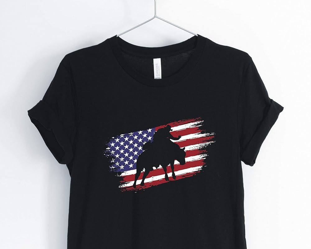 Us Rodeo Flag Unisex Shirt, Rodeo Shirt, Cowboy Shirt