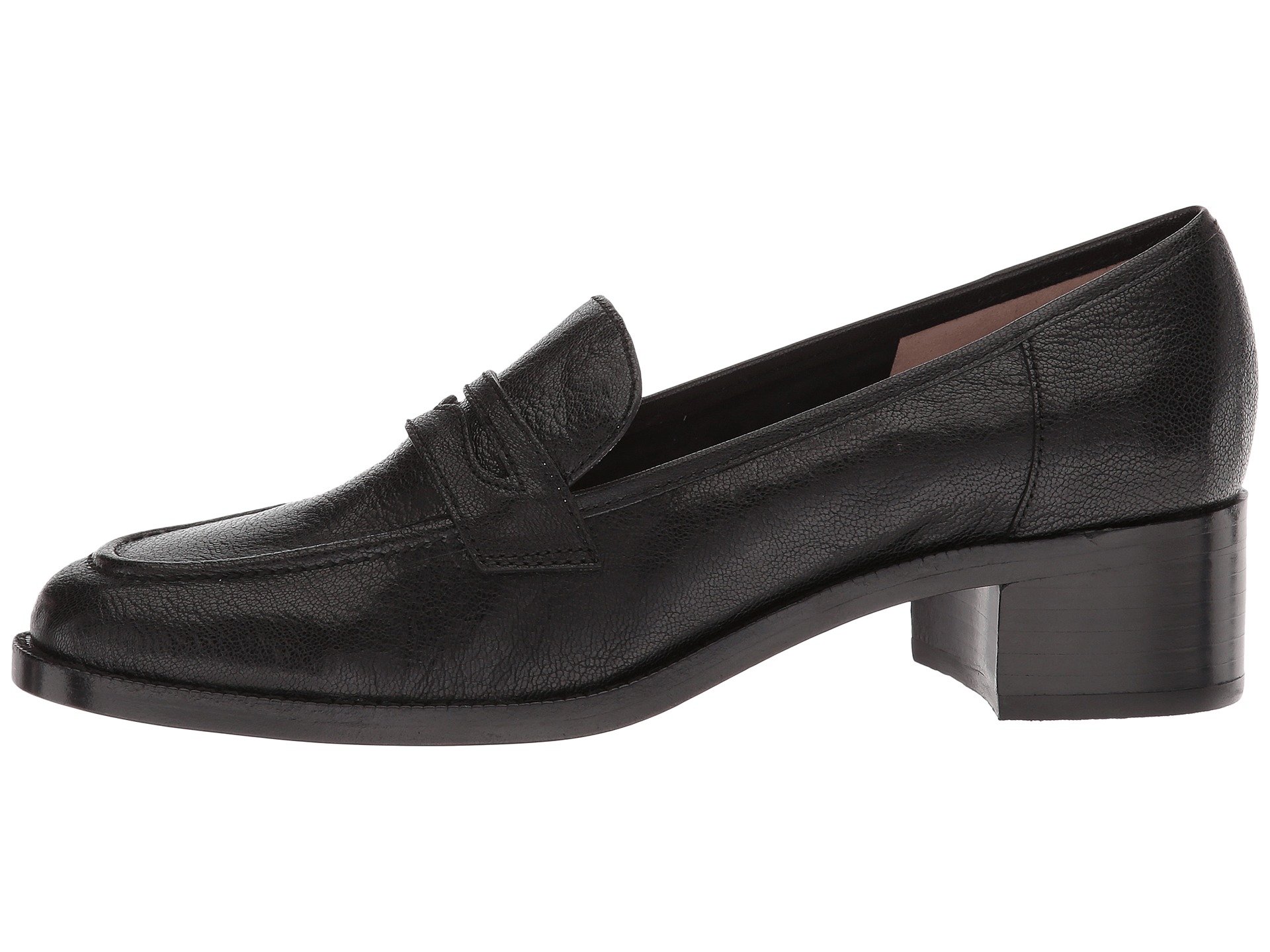 NINE WEST Kimmy 40th Anniversary Heeled Loafer Black Leather 8.5 - Image 7