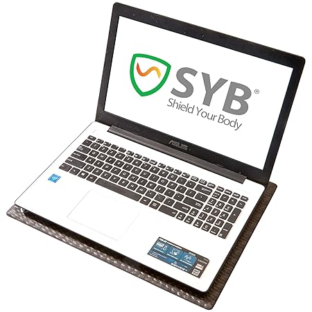 SYB - Laptop-Unterlage - Schutz vor EMF-Strahlung & Hitze (17 Zoll, Schwarz)