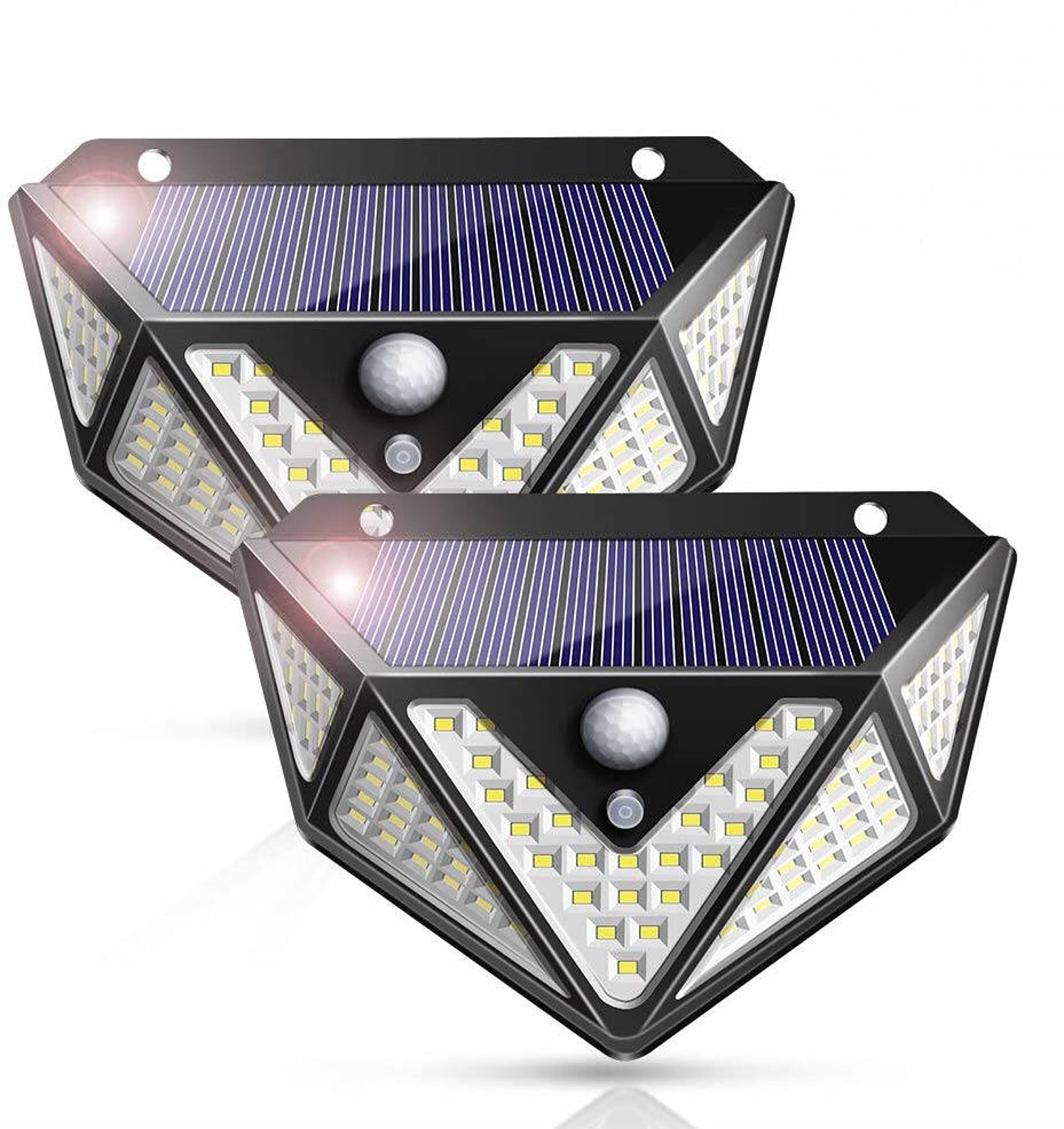 English Robin Solar Lights Outdoor, Waterproof Solar Lights with Motion Sensor. 109 Led Wide Angle Solar Light for Fence, Deck, Patio, Front Door, Yard, Garage