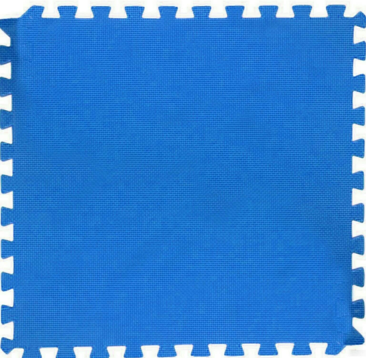 Abaseen Blue Outdoor/Indoor Protective Flooring Mats - Interlocking Reversible Floor Matting suitable for Gym, Play Area, Exercise, Yoga (60x60cm) (16 Mats-64 SQ FT)