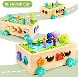 Seagoal Montessori 6-in-1 Wooden Fishing Sorting Toy for Toddlers 1-3 view 4