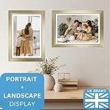 Clay Roberts A4 Gold Photo Frame – Modern Certificate & Poster Frame UK view 3
