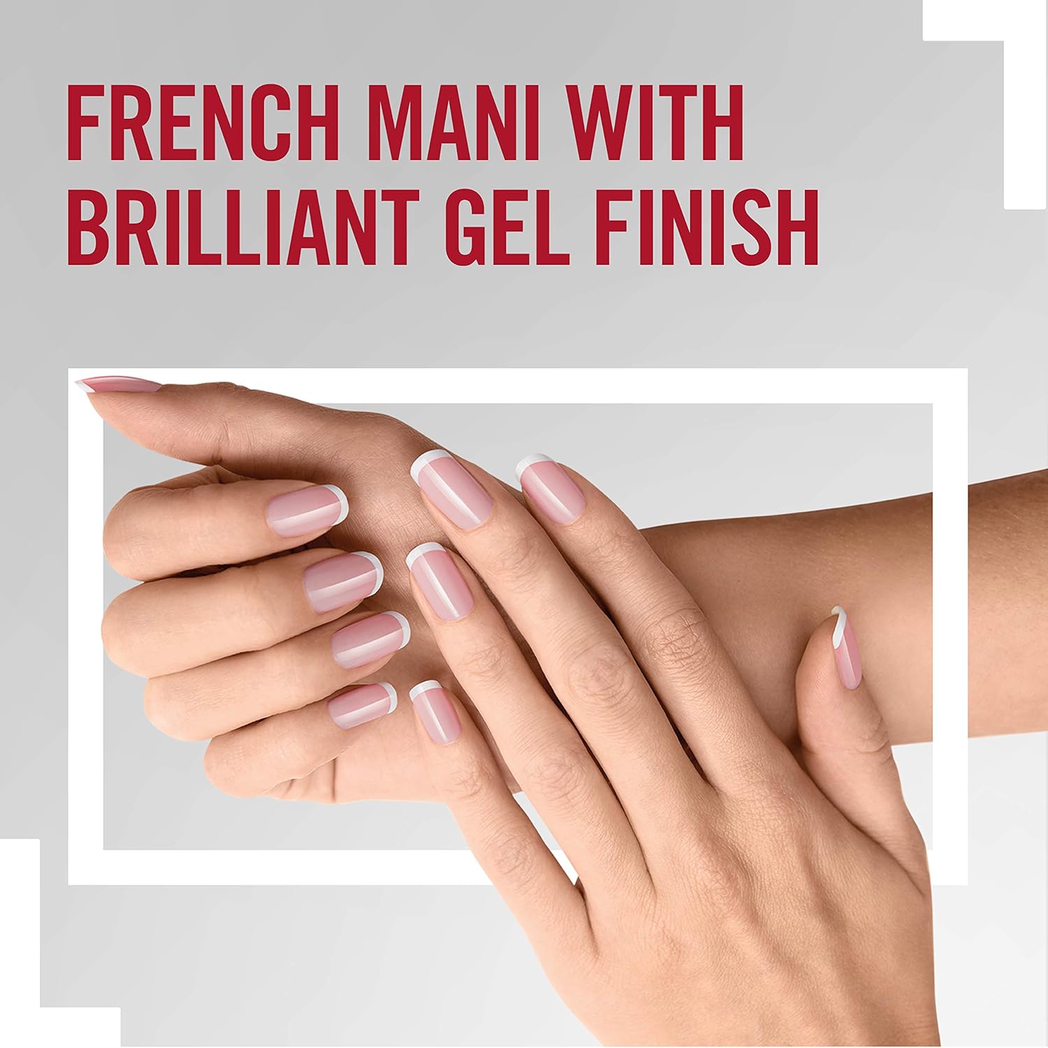 Rimmel London Super Gel French Manicure Nail Polish, 91 English Rose, 12 ml - Image 4