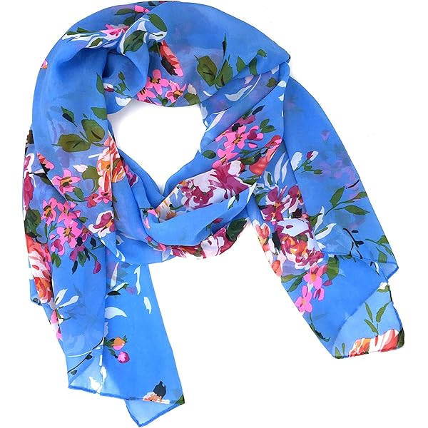 Foulard Donna Desigual - Stampa Fiori E Foglie - 100% Poliestere - 18x95 Cm - Foto 6