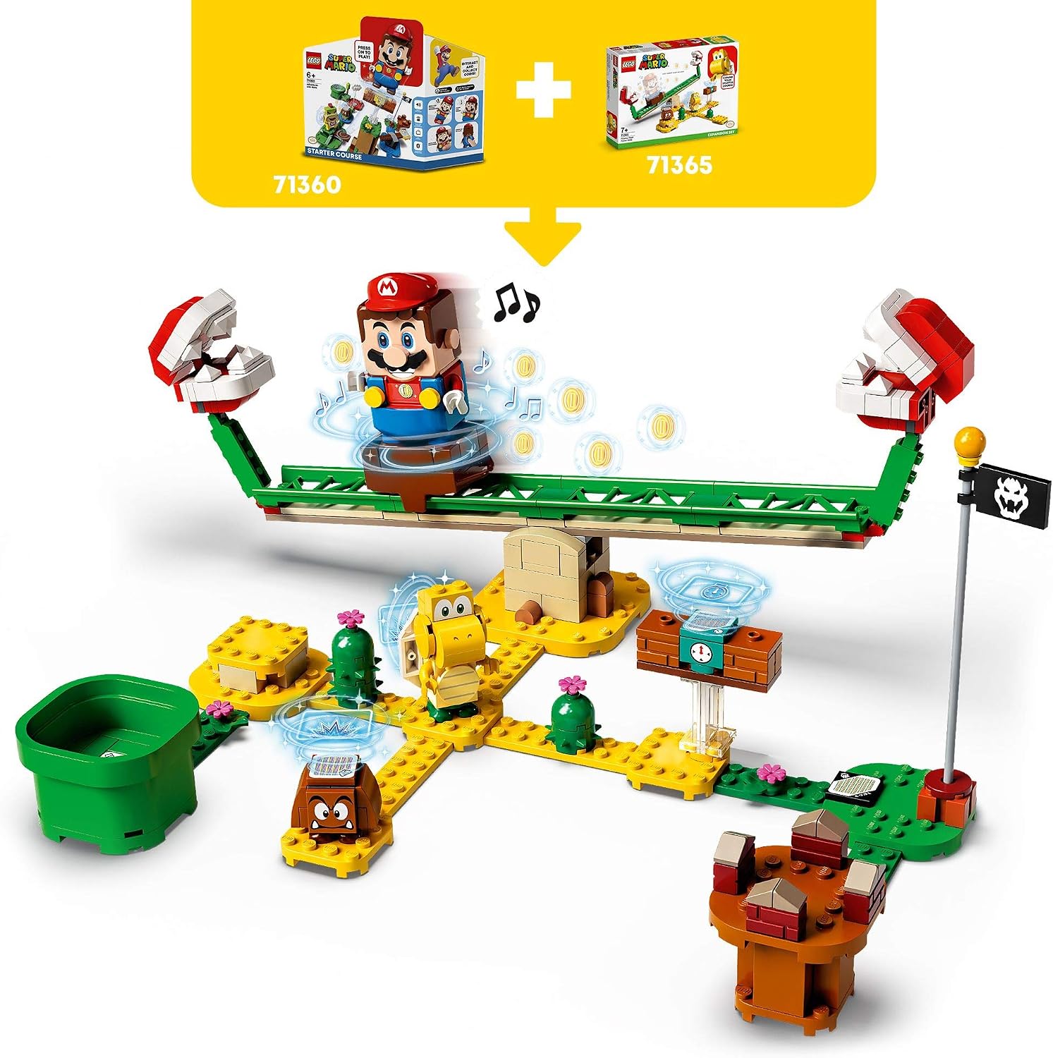 LEGO 71365 Super Mario Piranha Plant Power Slide Expansion Set Buildable Game, Multicolor - Image 3