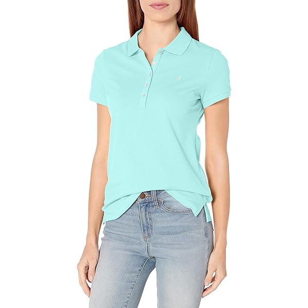 Theory Women's Cap SLV Polo, Pearl Blue at Amazon Women's