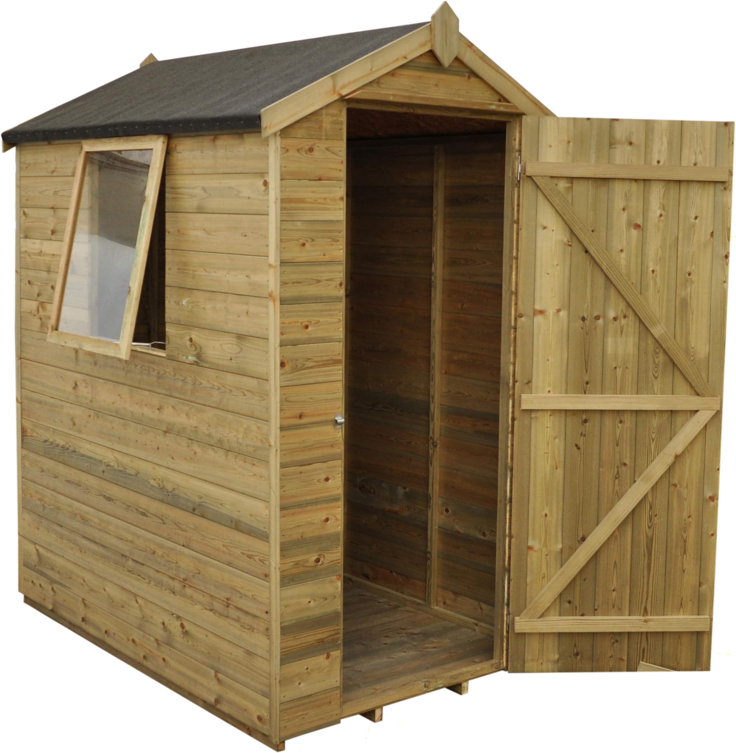 Forest Garden 6 x 4 Tongue & Groove Garden Shed - Pressure Treated