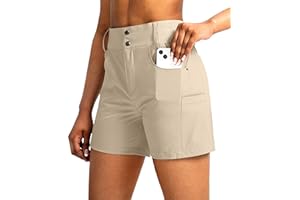 Viodia Women's 5" Hiking Golf Shorts with Pockets High Waist Stretch Cargo Short Shorts for Women Casual Summer