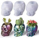LET'S RESIN Skull Resin Molds, Hear-no, Speak-no, See-no 3 Pcs Skull Silicone Molds for Resin Crafts, Cute Epoxy Resin Molds Silicone for Resin Casting, DIY Craft, Home Decor