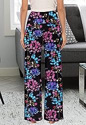 Arolina Women's Stretchy Wide Leg Palazzo Lounge