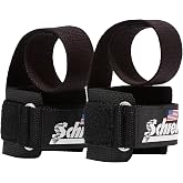 Schiek Sports Power Lifting Straps (1000-PLS) | Padded wrist area, For deadlifts, rows and strength training