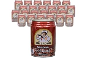 Mr Brown Premium Taste Iced Cappuccino Ready to Drink (240ml Can, Pack of 24)