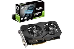 ASUS GeForce GTX 1660 Super Overclocked 6GB Dual-Fan Evo Edition VR Ready HDMI DisplayPort DVI Graphics Card (DUAL-GTX1660S-O