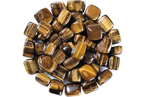 ABHISUBYA Tiger Eye Stones And Crystals - Chrysocolla Tumbled - Crystals In Bulk - Gems And Crystals - Colorful Rocks - Smooth Stones - Crystal Gifts For Men - Stones For Vases