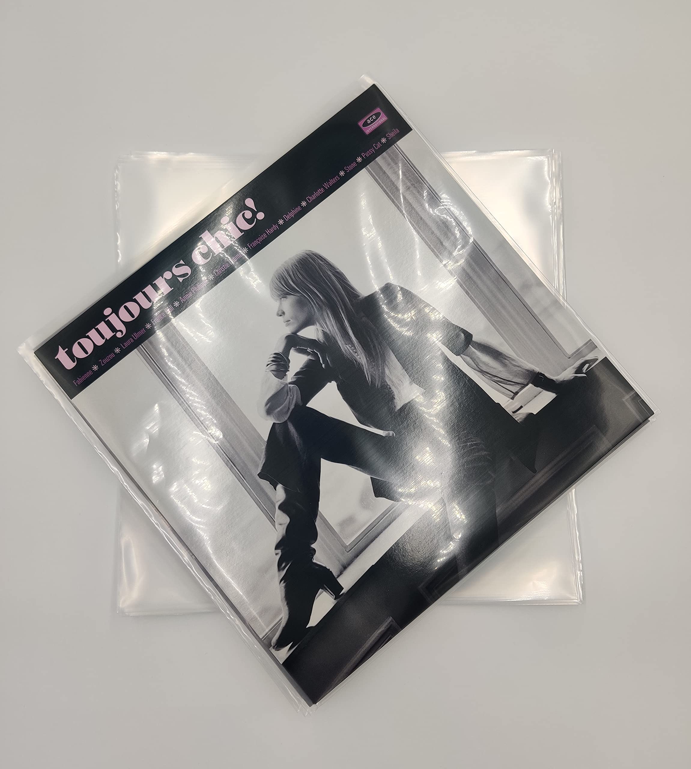 12" inch Vinyl Record 250 Gauge Polythene Sleeves Premium Quality Pack of 100