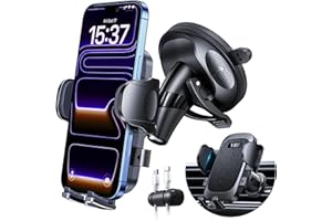 [Military-Grade Anti-Shake & 360° Rotatable Suction] 2026 Upgraded Car Phone Holder Mount【90+LBS Safest Strongest & Patent Ce