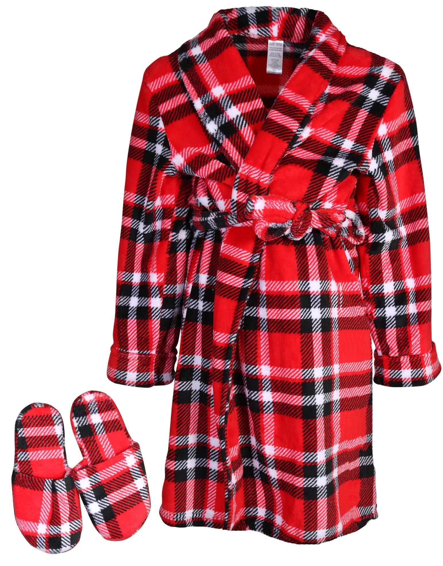 Too Cool 2 Sleep Big Boys' Green Camo Robe with Slippers