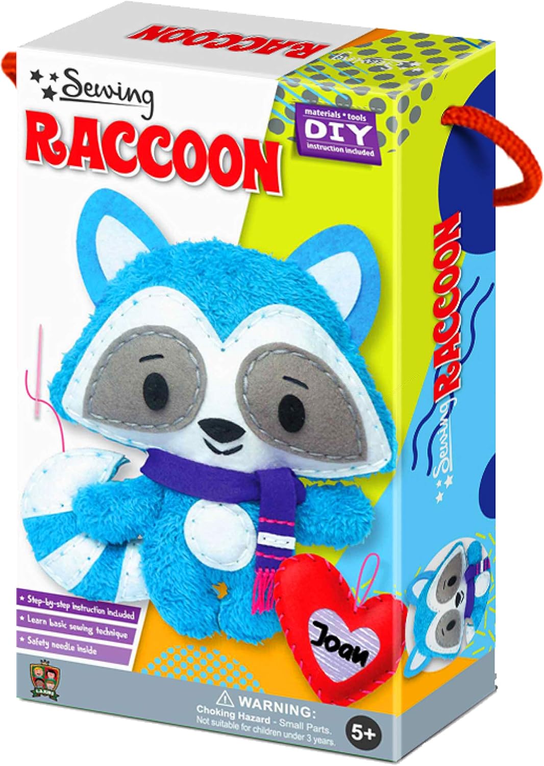 C.S. Kids Magic World DIY Personalised Raccoon Sewing Kit, Mix, 25 cm