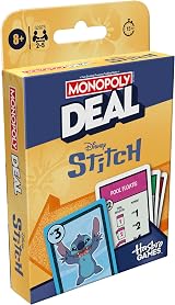 Monopoly Deal Disney Stitch Edition Card Game English Version Brand Monopoly view 5