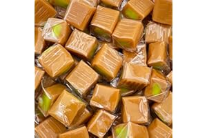 ILIKE! Caramel Cubes | Candy 2-Pound Pack | Green Apple Filling, Rich and Buttery Delight