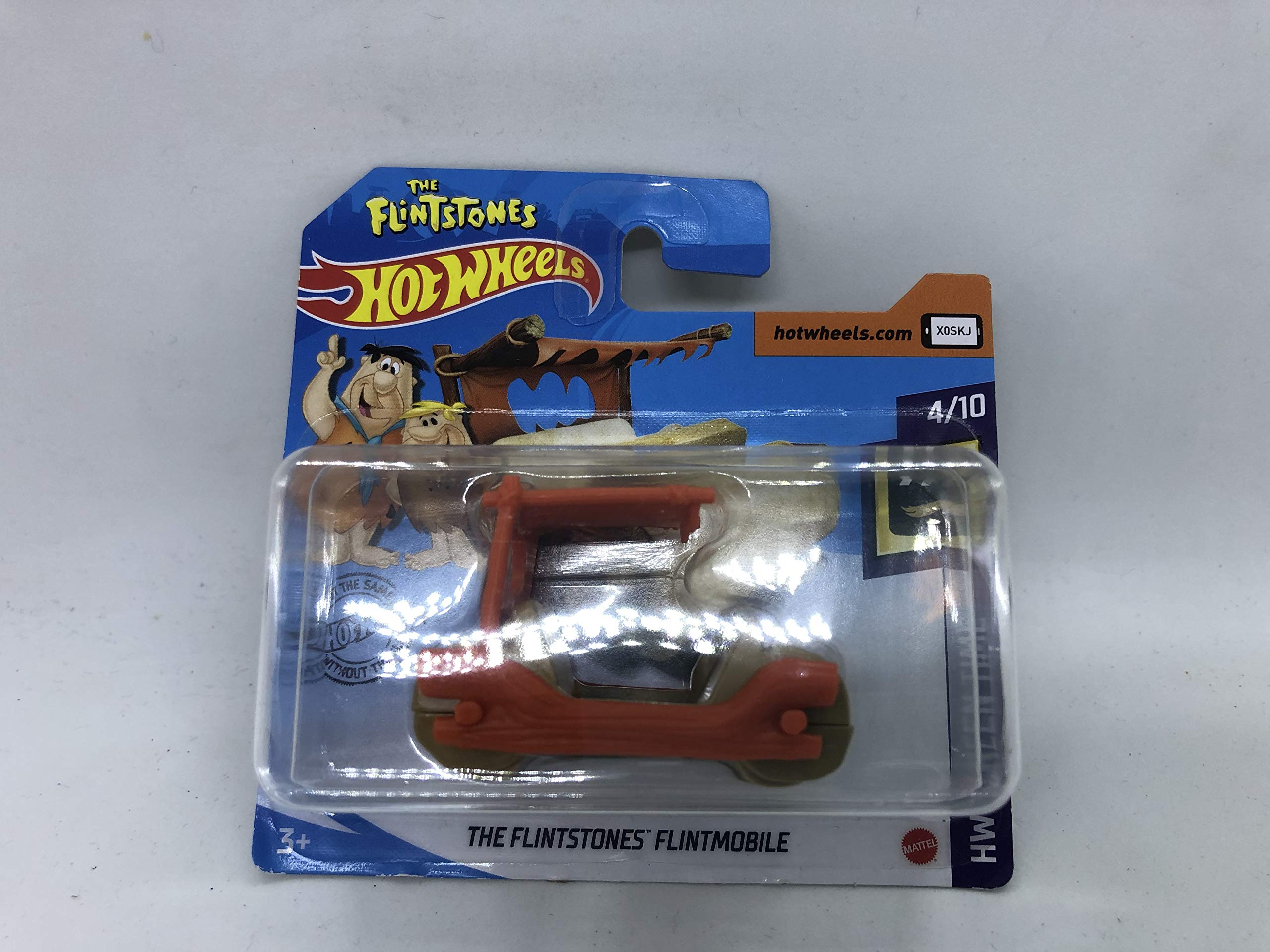 Hot Wheels 2020 The Flitstones Flintmobile 235/250 HW Screen Time 4/10 (Short Card)
